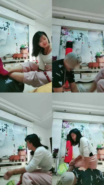 【若曦】手铐捆绑栓狗链/滴蜡/舔红船袜/坐狗背【完整版】