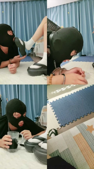 【喵酱紫】手铐捆绑/厚拖鞋白袜踩/原味泡圣水喝