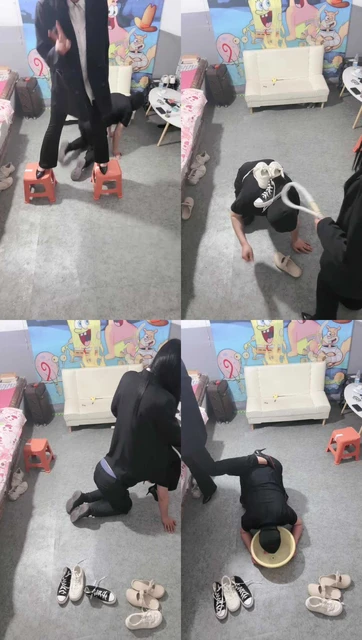 【大小姐】双S白领-抽耳光/转胯狗爬/高跟踩/人体鞋架/鞭打