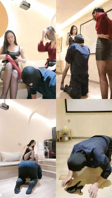 【稚惜】姐妹花S-用黑丝美腿诱惑继父做狗