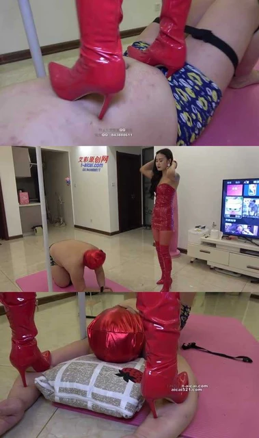 【冷柔】红靴重度踩踏，暴力踩嫩肉