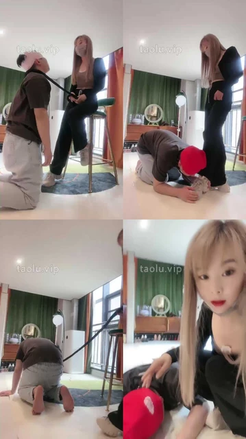 【梦樱】小白鞋踢踹-提档/连环耳光/吃口水闻臭袜