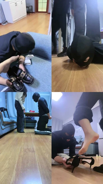 【芒果情侣】碾压踩狗爪/跪舔皮鞋白袜