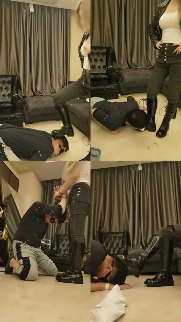 【文文文】长靴S超暴力踢踹