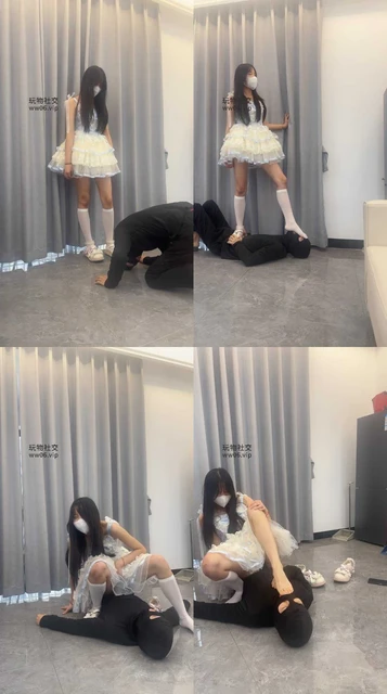 【白鹭】芭蕾小主S-皮鞋白袜踩/中指鄙视/坐脸窒息