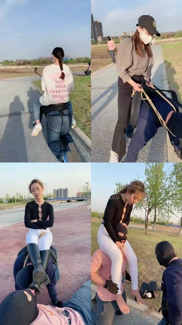 【二宝】电影级别推荐-路遇三个美女素人劝说玩Sm