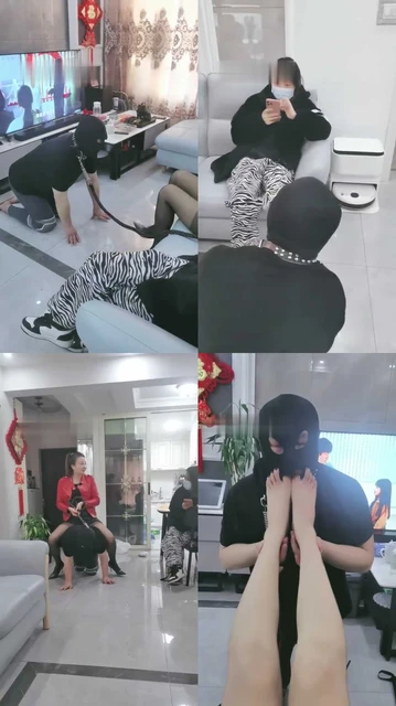 【梦蝶女王大人】素人闺蜜来做客/一起玩家奴