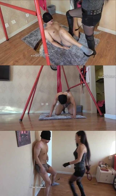 【冷柔】冷柔皮靴暴力踢裆