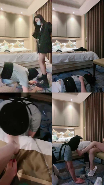 【川野尤娜】马奴骑马转胯/短靴踩黑丝捂脸闻