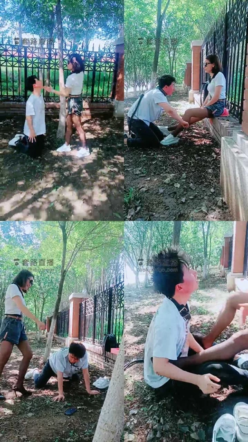 【南城天姬】户外逮住偷窥奴遛狗