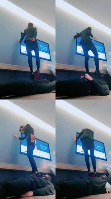 【美娜格格】白领S-高跟黑丝全体重踩踏