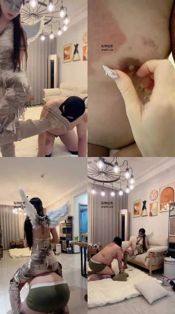 【领主】天使S-转胯狗爬/清理脏长靴/掐乳喂口水