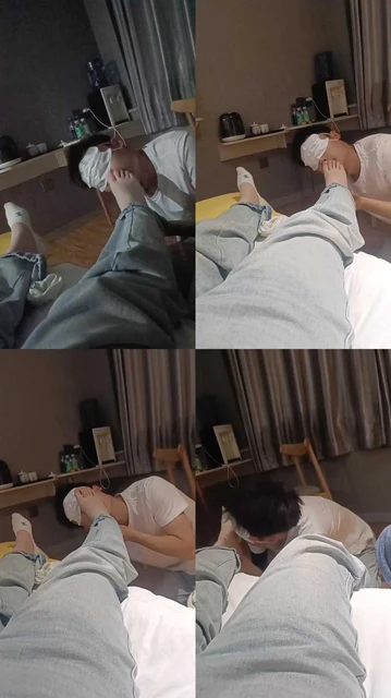 【鑫鑫情侣】绿帽奴跪舔运动鞋船袜裸足