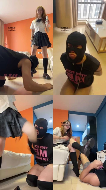 【小猫是S】嘴喂食/反绑虐打/口球塞嘴/滴蜡