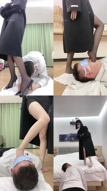 【奶味茶茶】高跟黑丝踩踏/超强深喉插吐