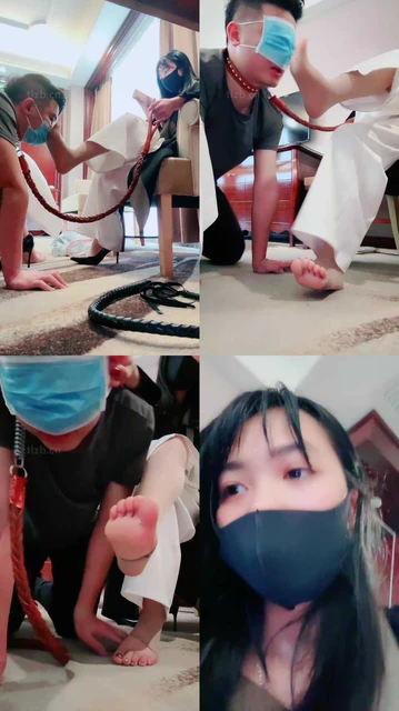 【紫琳】转胯爬行/sp/肉丝高跟舔/揪耳朵/人肉座椅/鞋跟插嘴