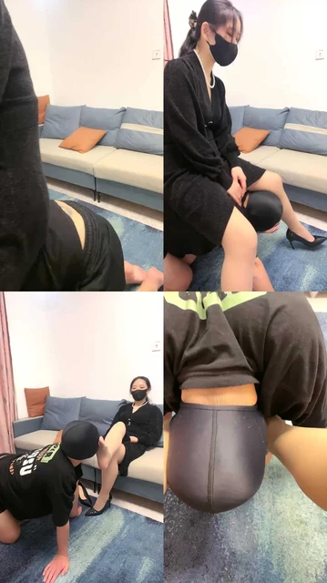 【婉婷殿下】骑马吃口水贱狗还被扇耳光