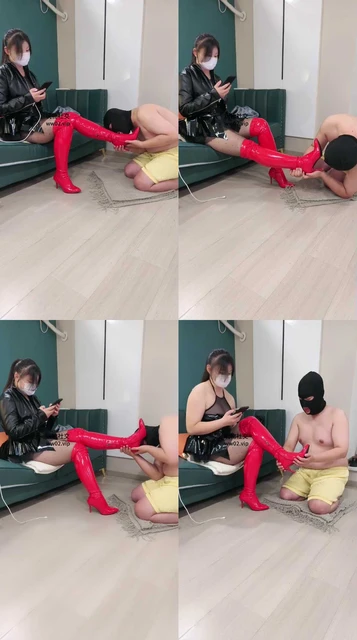 【尊欲】掐乳/骑狗背/跪舔红高跟长靴