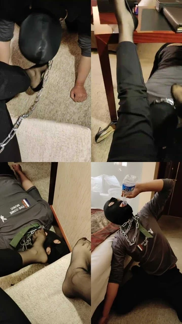 【辣姐】桌下视角-舔脏靴子原味丝袜脚