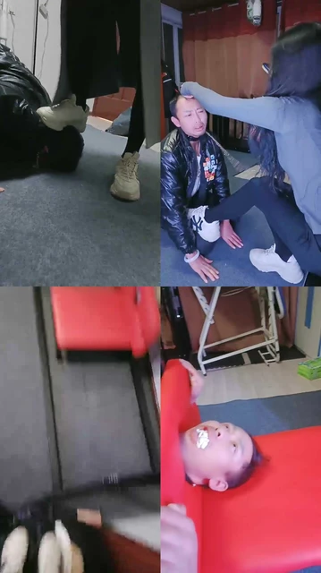 【初恋】耳光家奴踹头踹脸