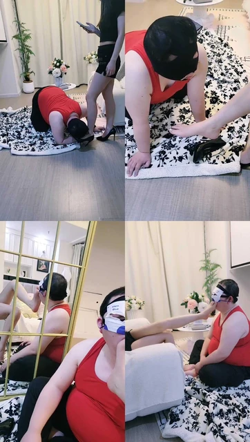【90喵女王】高跟虐乳/脏鞋玉足诱惑/喂食