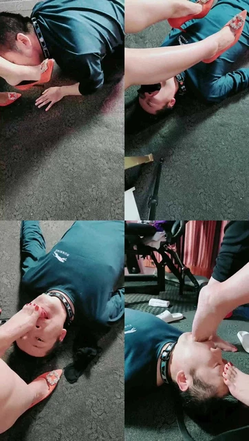 【若澜】挑战深喉/裸足高跟恋足舔