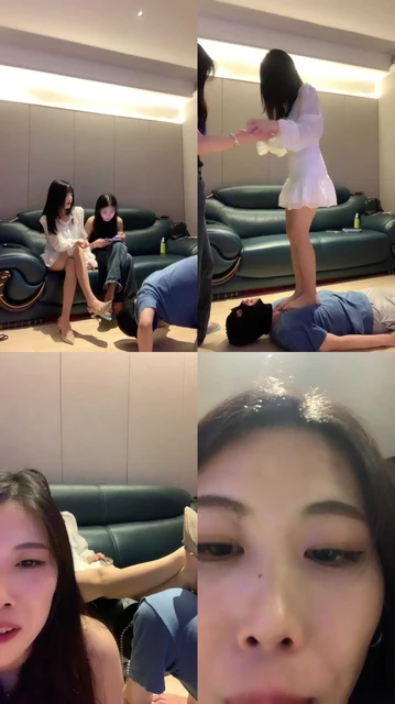 【宝爷】带素人闺蜜玩狗子/骑马全体重踩踏/转胯喂口水