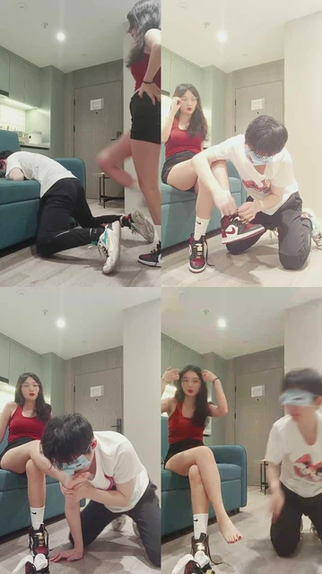 【尤雾】高帮鞋白袜重度踢裆/气味羞辱/坐脸窒息/塞嘴【双视角版】