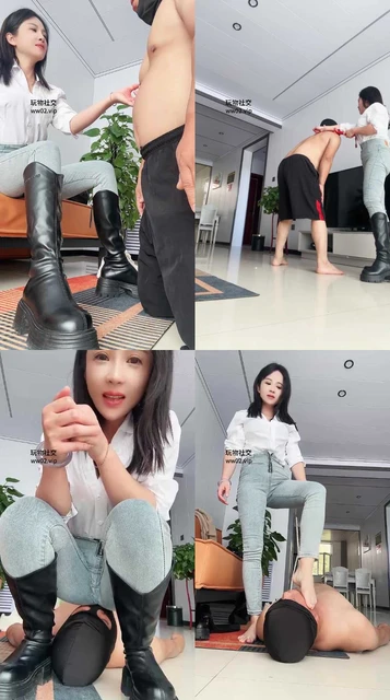 【沐阳大大】掐乳鞋抽耳光/踢裆/骑马转胯/踩踏/白棉袜辱