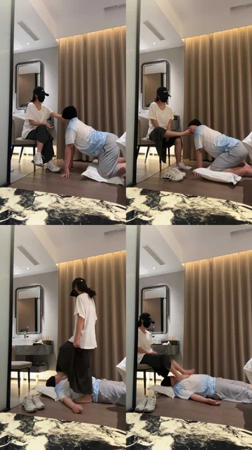 【熙s】爬进来调教恋足狗奴跺踏踢档