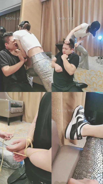 【美娜格格】袜子塞嘴窒息专场-狗拼命求饶