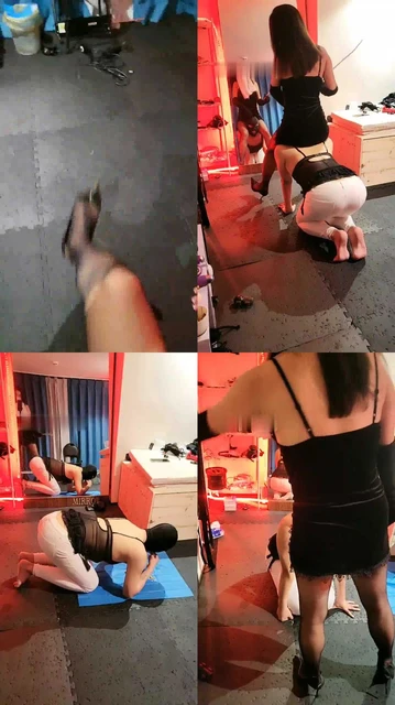 【西冷女王】御姐羞辱胯下狗/鞋底喂食/骑马鞭打sp