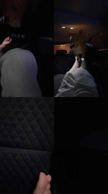 【诗诗】车内玉足恋足舔
