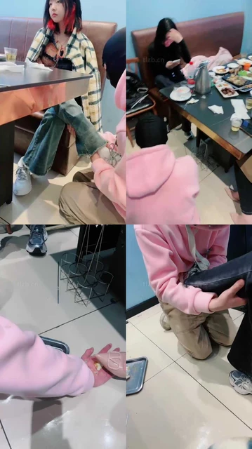 【滢S】饭店公开处刑-鞋底脚踩喂食/垃圾桶套头