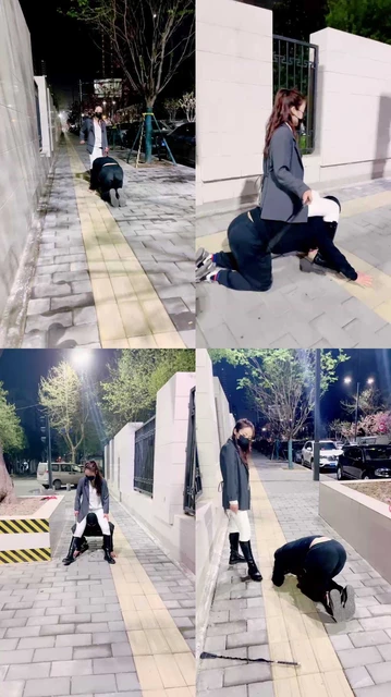 【语阳】惩罚迟到的狗-遛狗骑马爬行/转胯抽狗