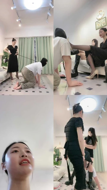 【佛山甜甜】双S-重度刑虐/胯下夹头/长靴高跟踩虐【双视角版】