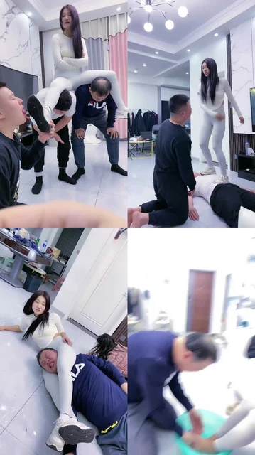 【麋鹿银儿】群调-跆拳道运动鞋白袜暴揍多奴