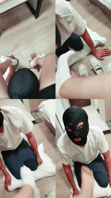 【优优】骑马骑脖/跪舔小白鞋原味白袜