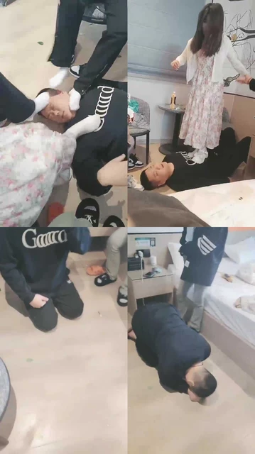 【爆爆】四素人学生主全程高压暴打【续集】