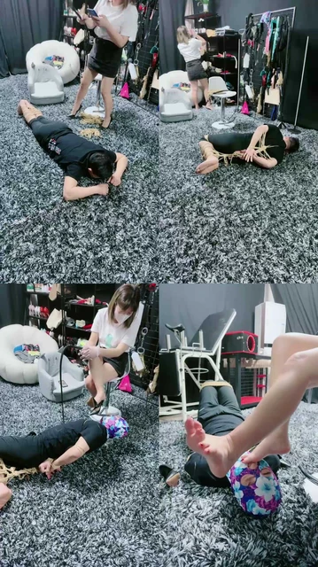 【馨妍】五花大绑强制囚禁狗