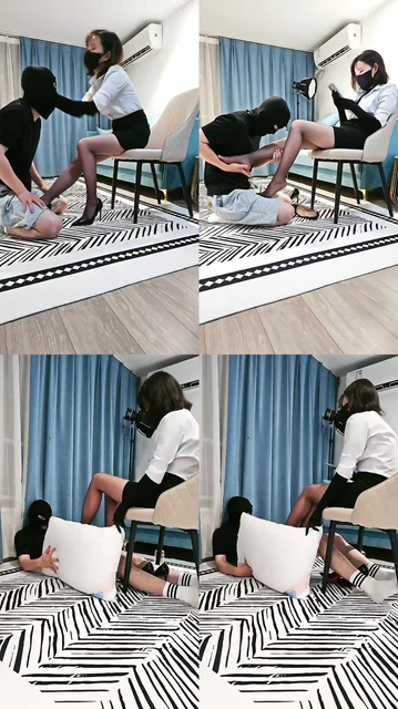 【贝琳】白领S下班黑丝高跟玩虐老板奴