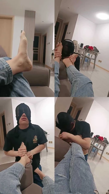 【卡罗琳】裸足狂舔/踩踏喂食