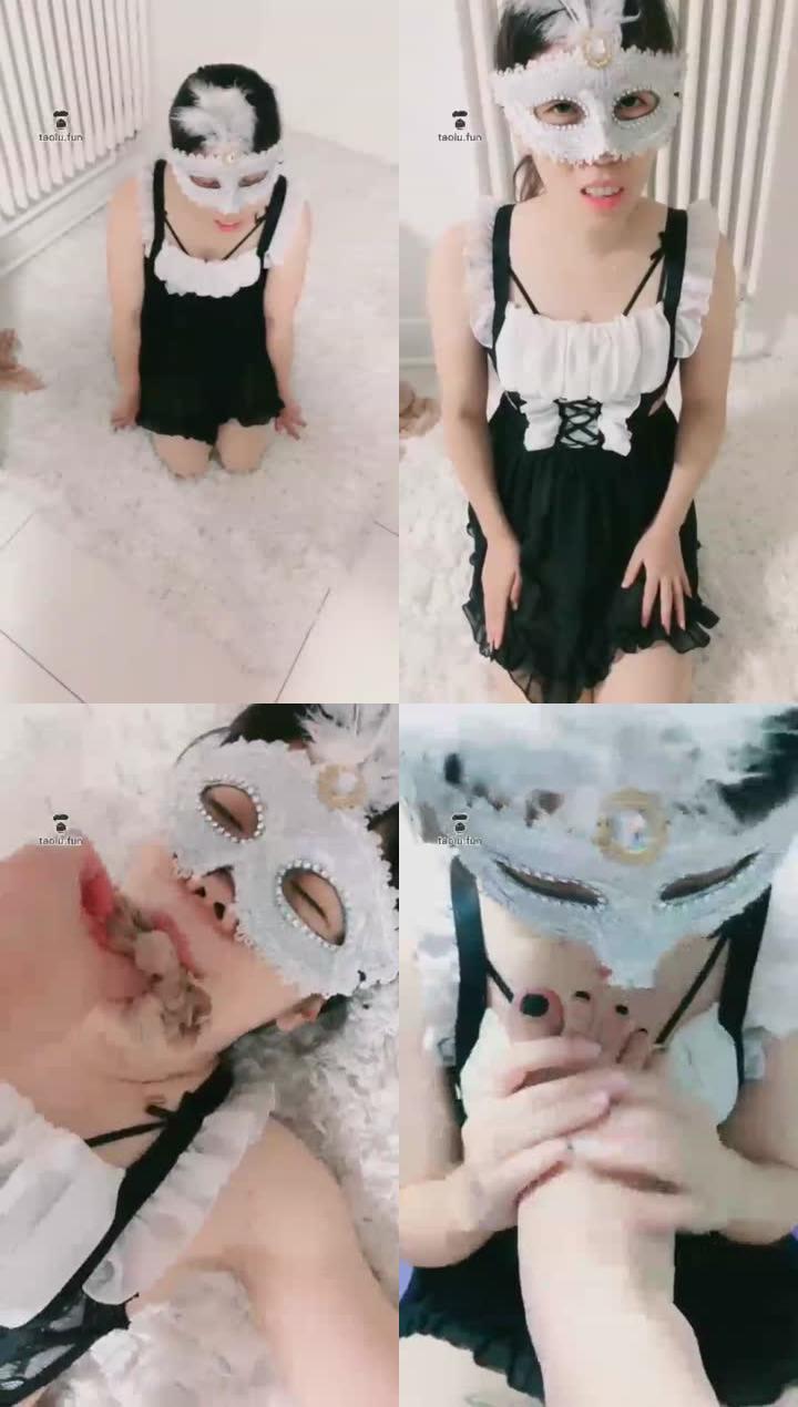 【婳儿M】 口水 脚脚喂食女奴女M