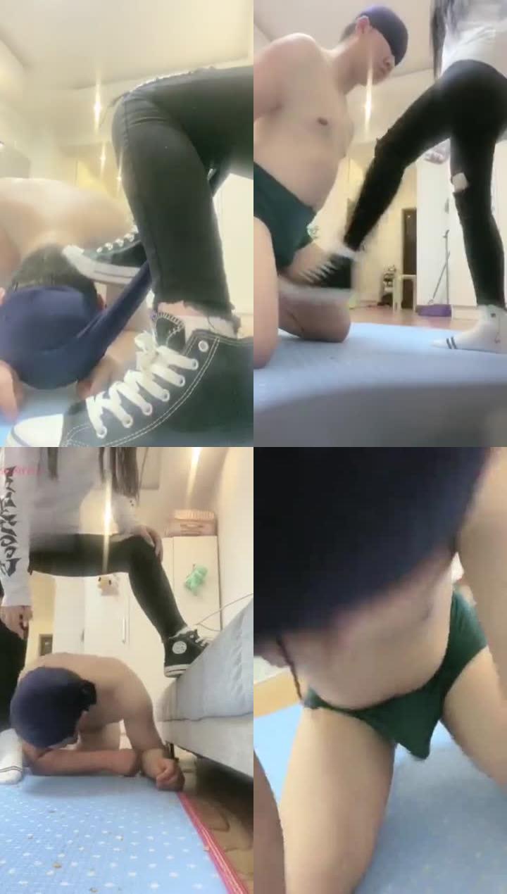 【姬皇大人】学生帆布鞋棉袜调教班主任