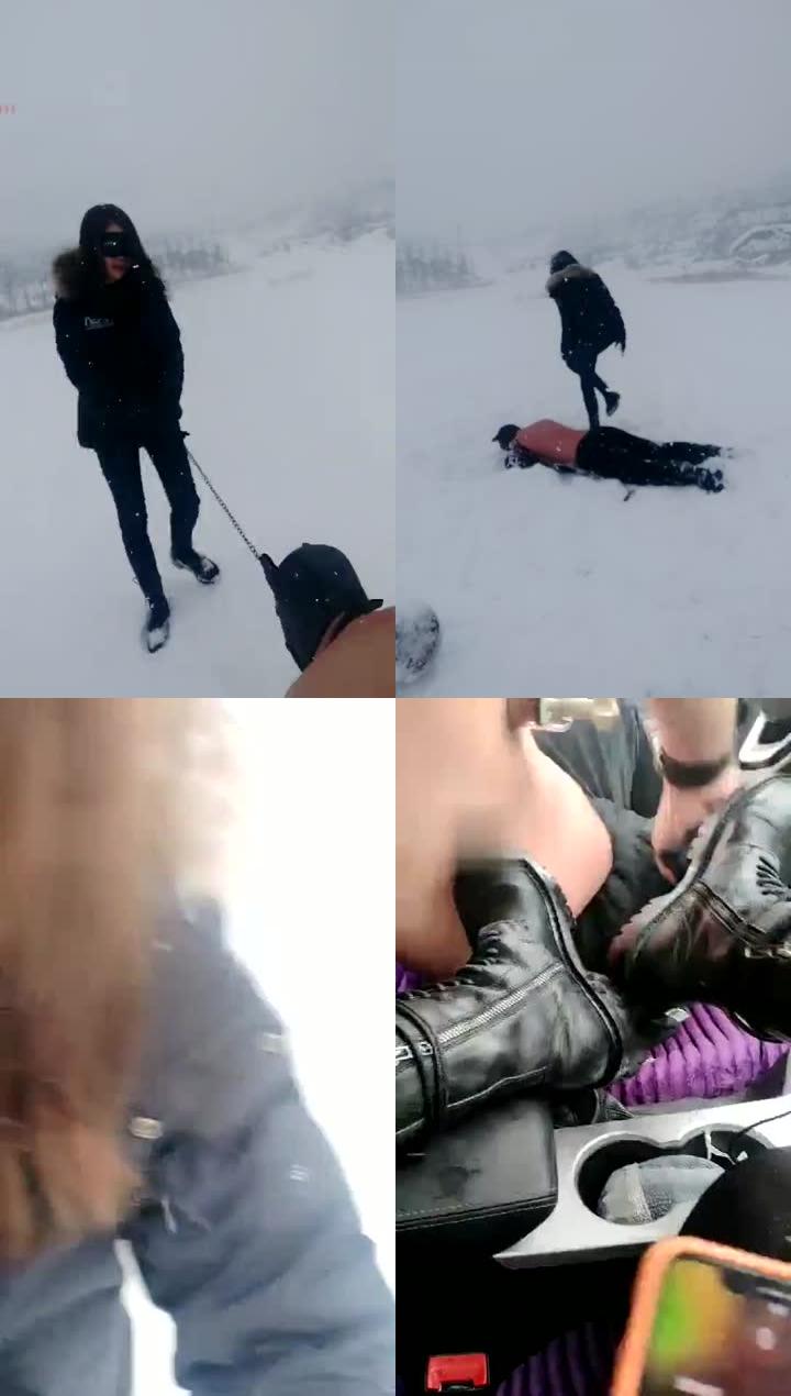 【琴师】牛逼户外雪天打狗