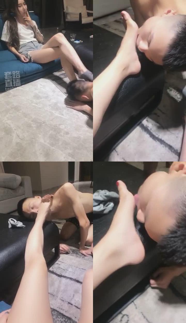 【小贝】船袜羞辱 口水